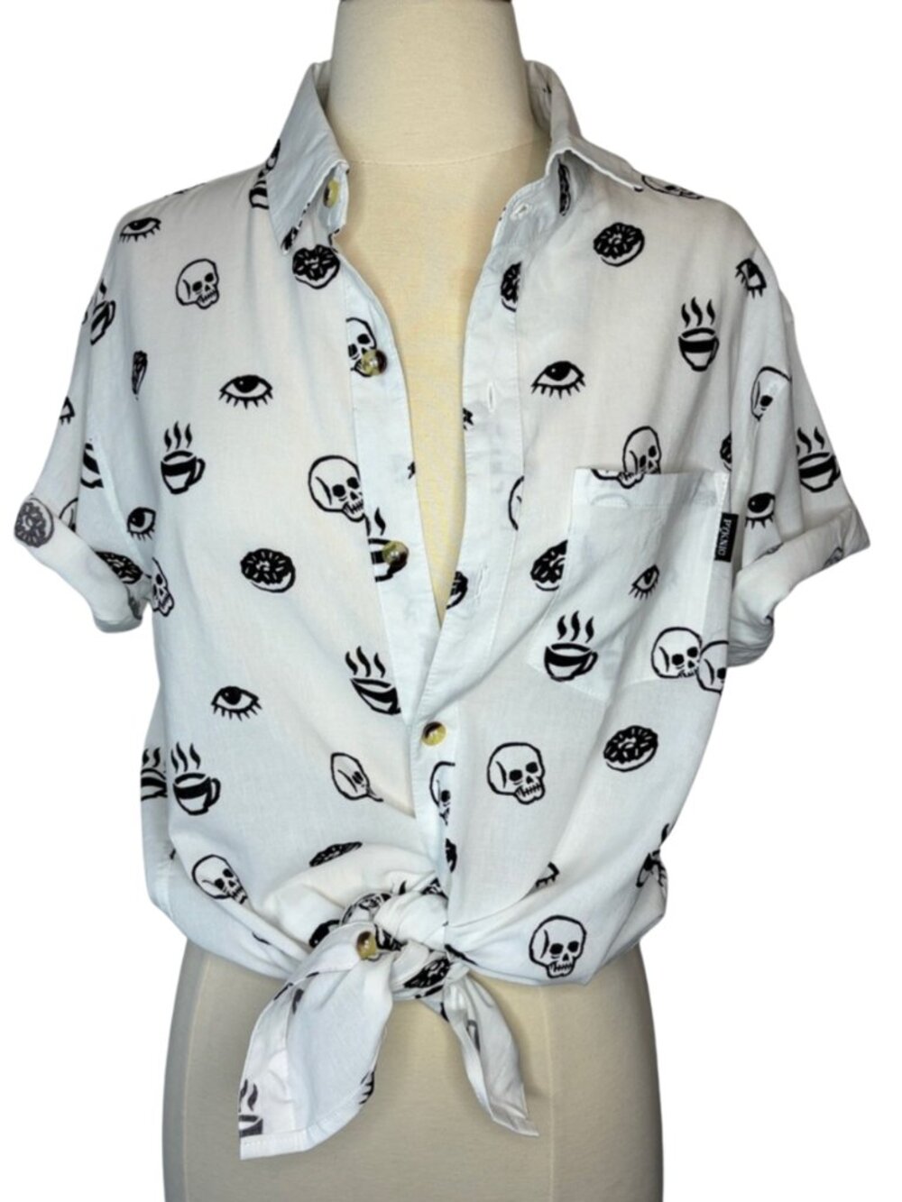 NWOT Pyknic Button-down Collared Shirt (size Small)